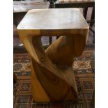 Carved fruit wood table