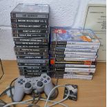 PlayStation 1, 2 & 3 games, controllers and accessories