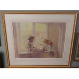 L/E signed print - Sitting Pretty by Geoffrey Robinson