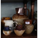 Collection of jugs to include Royal Doulton Harvest jugs and Cadburys cocoa jug etc