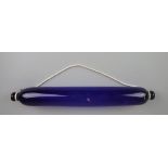 Cobalt blue glass rolling pin