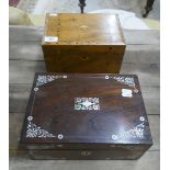 2 sewing boxes