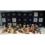 Large collection of Colour Box miniature teddies in boxes