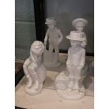 4 Spode figurines