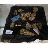 Collection of cap badges etc