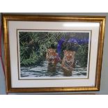 Signed L/E Alan Hunt Print with certificate - Swimming Lesson