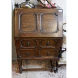 Oak bureau Jacobian style