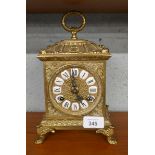 Brass mantel clock