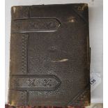 Victorian photo album to include photographs - approximately 45 photographs