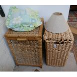 2 wicker baskets