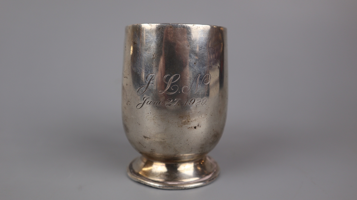 Hallmarked silver tankard - Approx weight 90g - Image 2 of 2