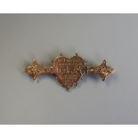 Victorian gold Mizpah brooch