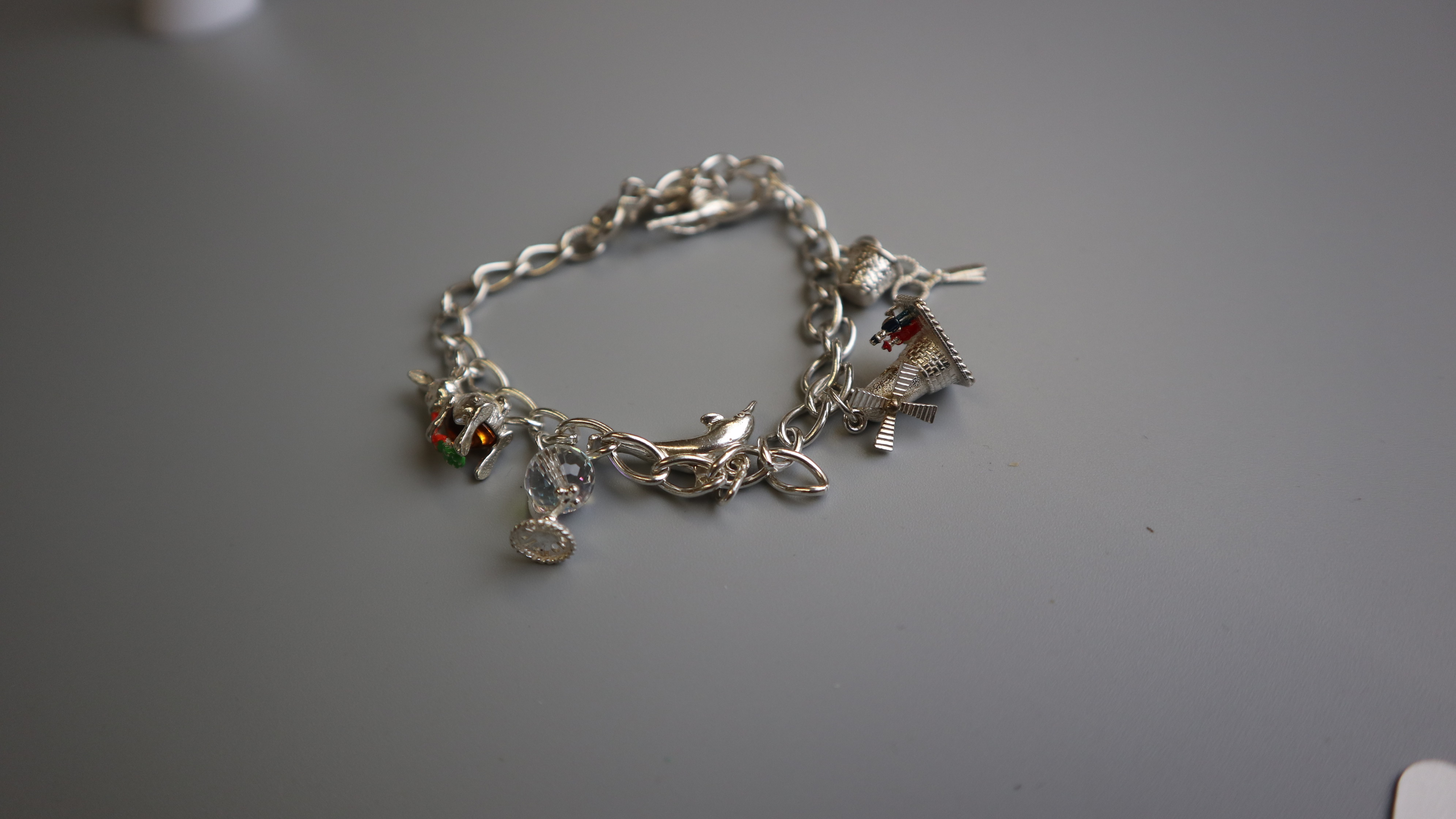 Silver charm bracelet - Image 2 of 2