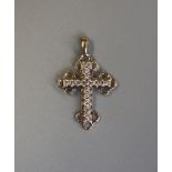 Gold & diamond crucifix