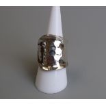 Designer silver ring