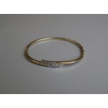 Gold & diamond set bangle