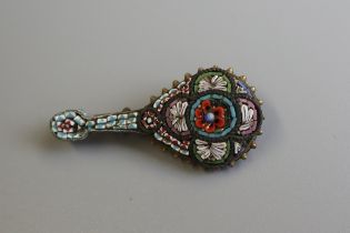 Micro mosaic Mandalay brooch