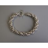 Heavy silver rope chain / bracelet