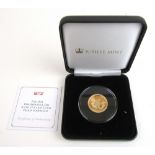 A Jubilee Mint 2021 Remembrance Day gold proof sovereign