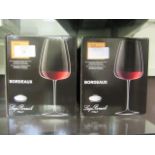 Two boxes of wine glasses