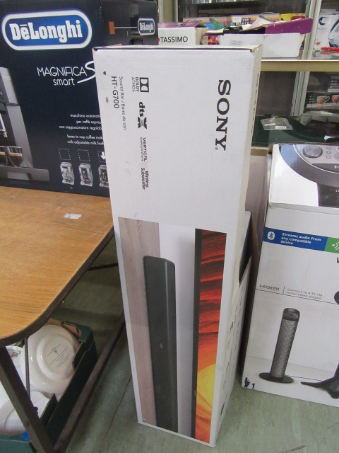 A boxed Sony HT-G700 sound bar CONDITION REPORT: Item appears to be unused (original