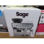A boxed Sage coffee machine CONDITION REPORT: Unsure of condition.