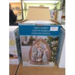 A boxed Holy family figural group