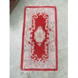 A Chinese red rug