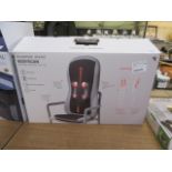 A boxed Sharper Image bodyscan massage chair