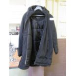 A gent's black DKNY coat
