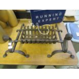 A cast metal fire grate