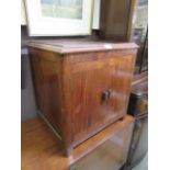 A mid-20th century teak specimen cabinet,