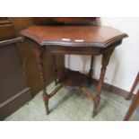 An early 20th century and later walnut occasional table,