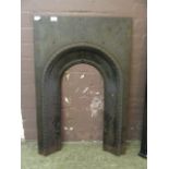 A 19th century cast iron fire surround