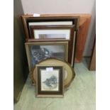 A selection of framed and glazed prints, pictures, etc