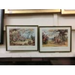 A pair of framed and glazed comical limited edition prints titled 'The Roughshoot' and 'The
