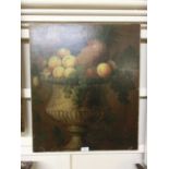 An unframed print of still life