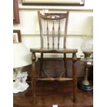 An early 20th century beech and ash single chair