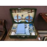 A Sirram picnic case with contents