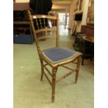 A 19th century gilt wood single chair