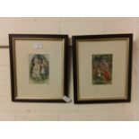 Two framed and glazed prints of Alice In Wonderland