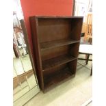 An oak bookcase