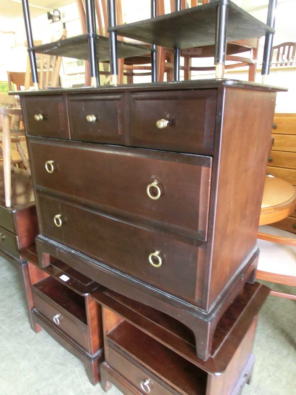 A Stag Minstrel chest of three short drawers above two long drawers