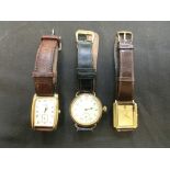 Three assorted gent's watches