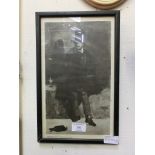 A framed and glazed print titled 'Edouard Manet the Absinth Drinker'