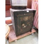A Samuel Withers & Co safe with keyCondition report: Dimensions as follows: H: 51cmW: 41cmD: 38cm