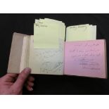 A Teen Mate autograph book containing autographs to include Vic Oliver, Eric Moorecombe, Graham
