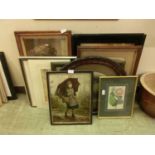 A large selection of framed and unframed prints, pictures, etc