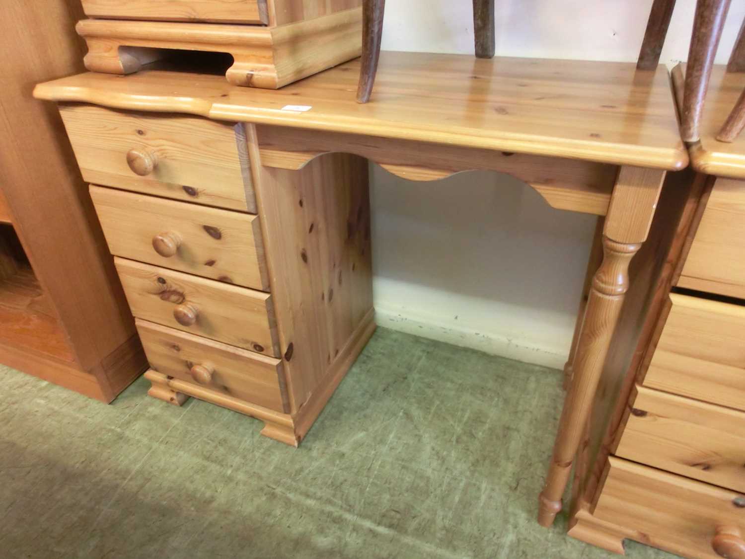 A modern pine dressing table