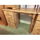 A modern pine dressing table